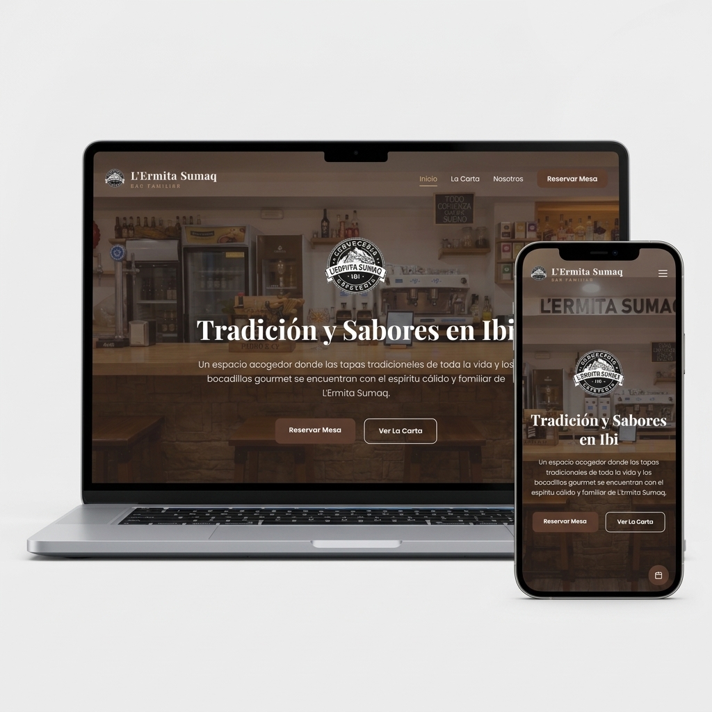 Web de L'Ermita Sumaq — Bar restaurante en Ibi
