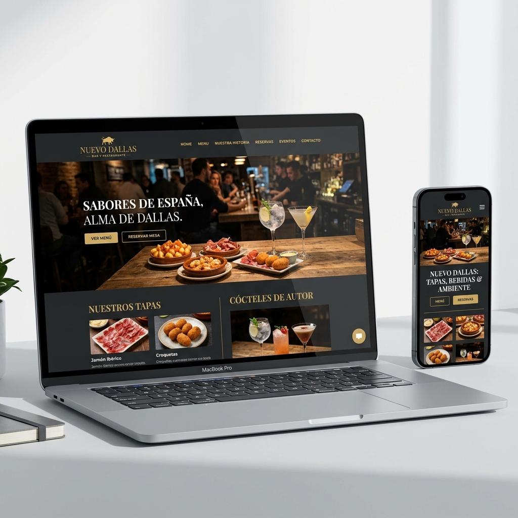 Web de Cervecería Nueva Dallas — Casa de tapas en Ciudad Real